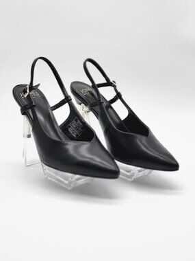 JONES NEW YORK Besame Slingback Heels Women’s Size 7.5 Black Pointed Toe Pumps